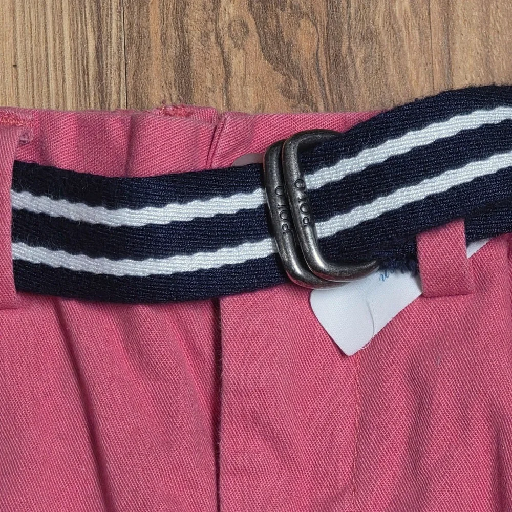 Ralph Lauren Chino Belted Pants Kid's Size 18M‎ Pink